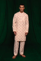 Wildflower Linen Men's Kurta Set - CiceroniKurta Set, Festive WearSaphed