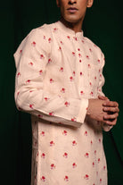 Wildflower Linen Men's Kurta Set - CiceroniKurta Set, Festive WearSaphed