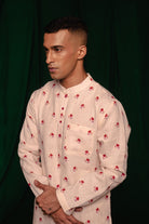 Wildflower Linen Men's Kurta - CiceroniKurta, Festive WearSaphed