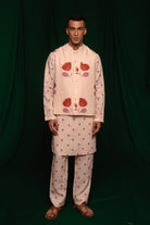 Wildflower Linen Nehru Jacket - CiceroniJacketsSaphed