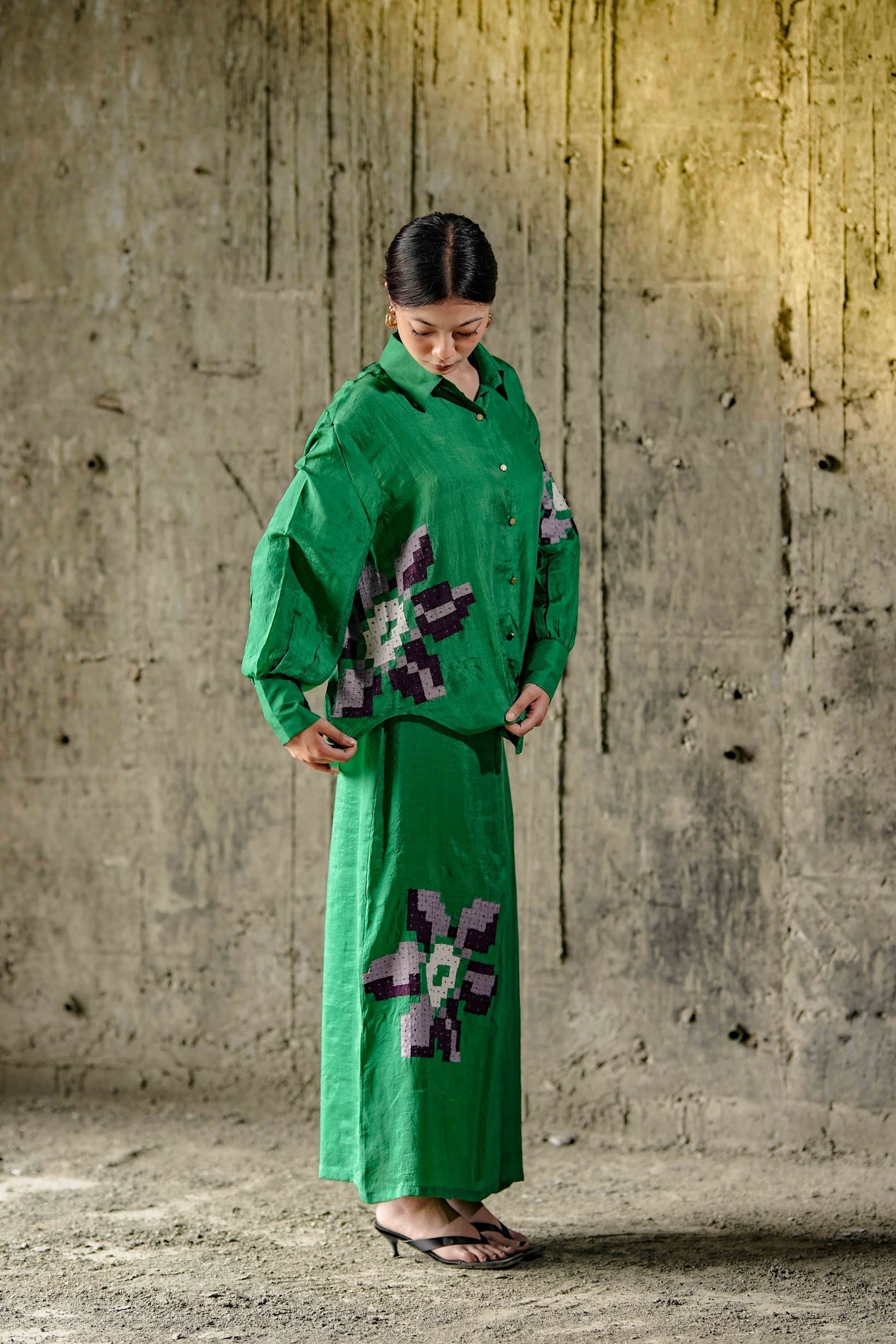 Wildflower Shirt and Skirt Set - CiceroniSkirt SetFive Thirty Somewhere