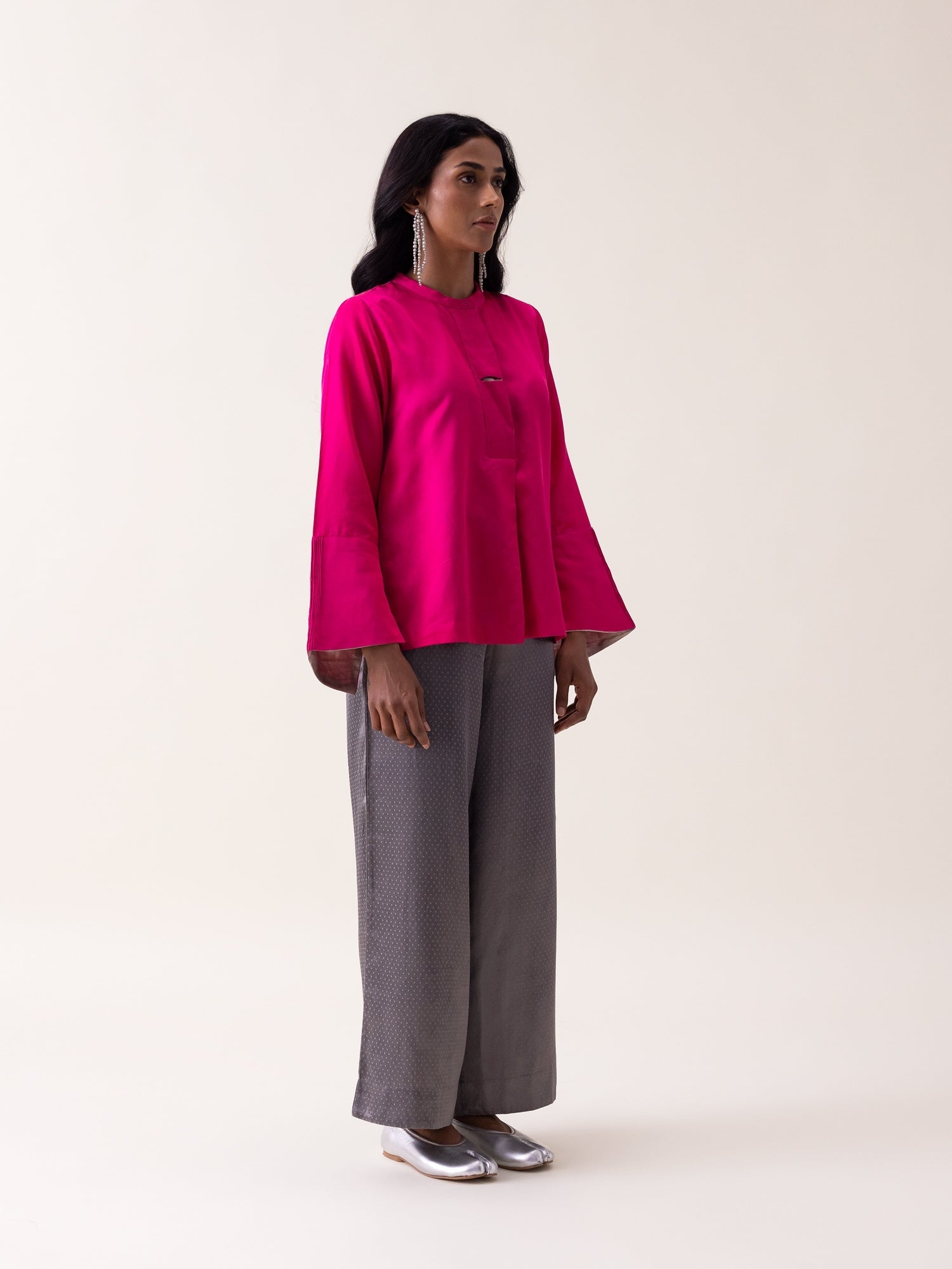 Willow Shirt - Pink - CiceroniWomen ShirtsShades of India