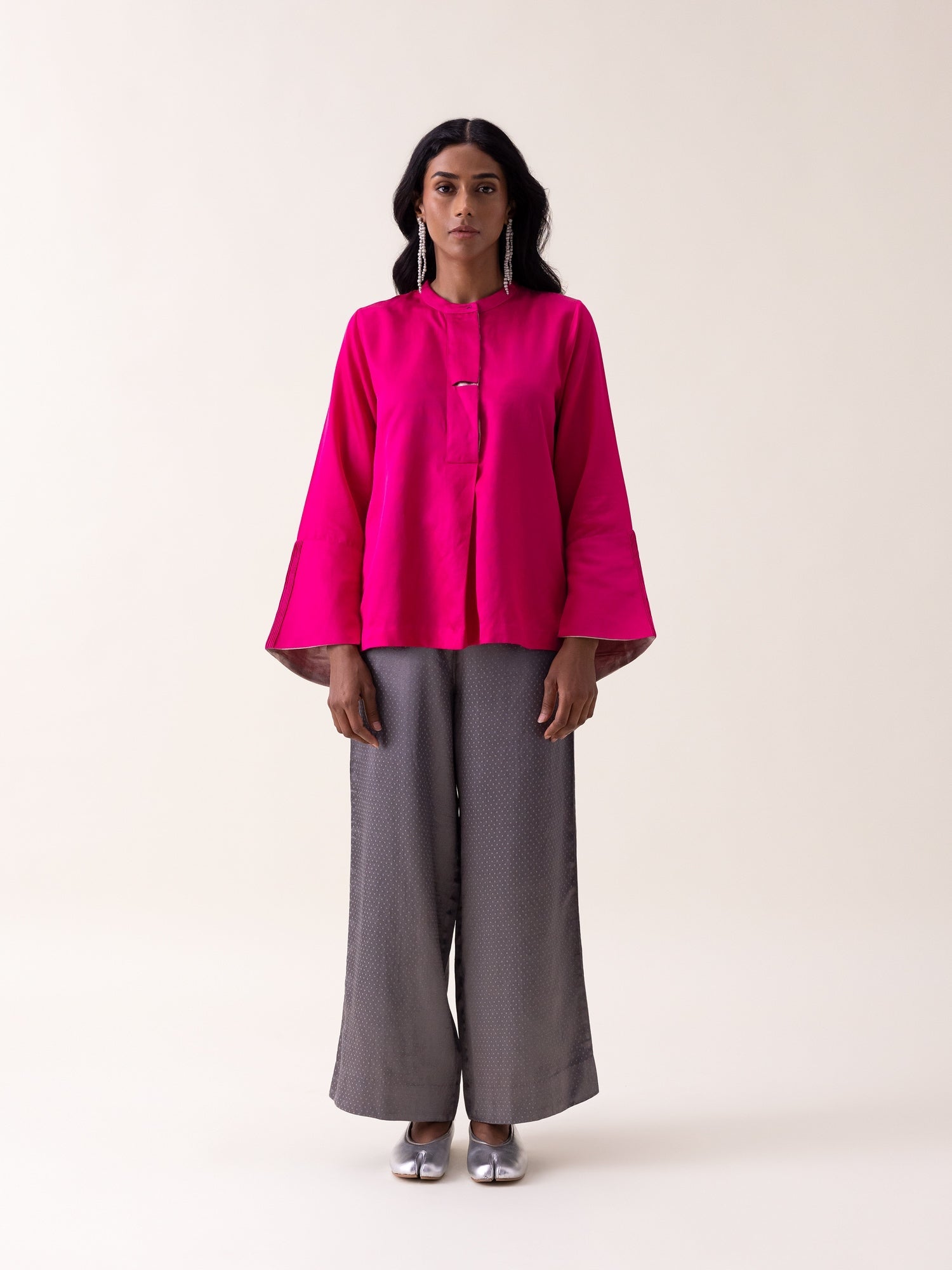 Willow Shirt - Pink - CiceroniWomen ShirtsShades of India