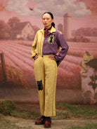 Winglore - Half and half: The Yellow Edition Owls Hand Embroidered Shirt & Pants - CiceroniCo-ord setWinglore