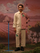 Winglore - Half & half: The Hens Hand Embroidered Shirt & Pants - CiceroniCo-ord setWinglore
