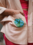 Winglore - Hand Embroiderd Kosa Silk Ladybug Luck Oversized Shirt - CiceroniUnisex ShirtsWinglore