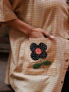 Winglore - Hand Embroiderd Kosa Silk Prim & Primrose Flower Oversized Shirt - CiceroniUnisex ShirtsWinglore