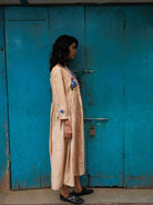 Winglore - Hand Emrbroidered Kosa Silk Birds Empire-line dress - CiceroniDressesWinglore