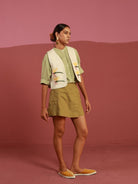 Winglore - Ivory Beige Wingin' It Dragonflies Hand Embroidered Gilet - CiceroniJacketsWinglore