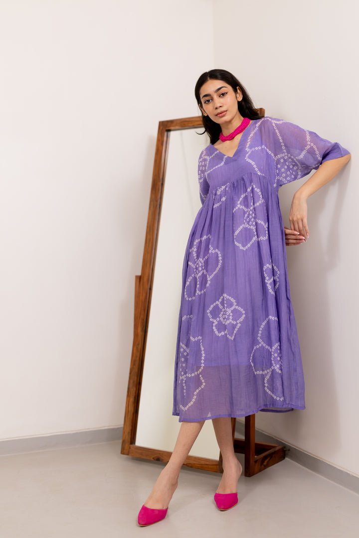 Wisteria Bandhej Dress - CiceroniDressesSilai Studio