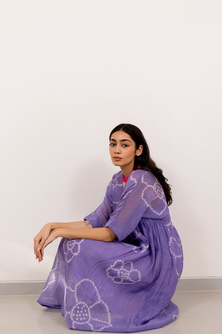 Wisteria Bandhej Dress - CiceroniDressesSilai Studio