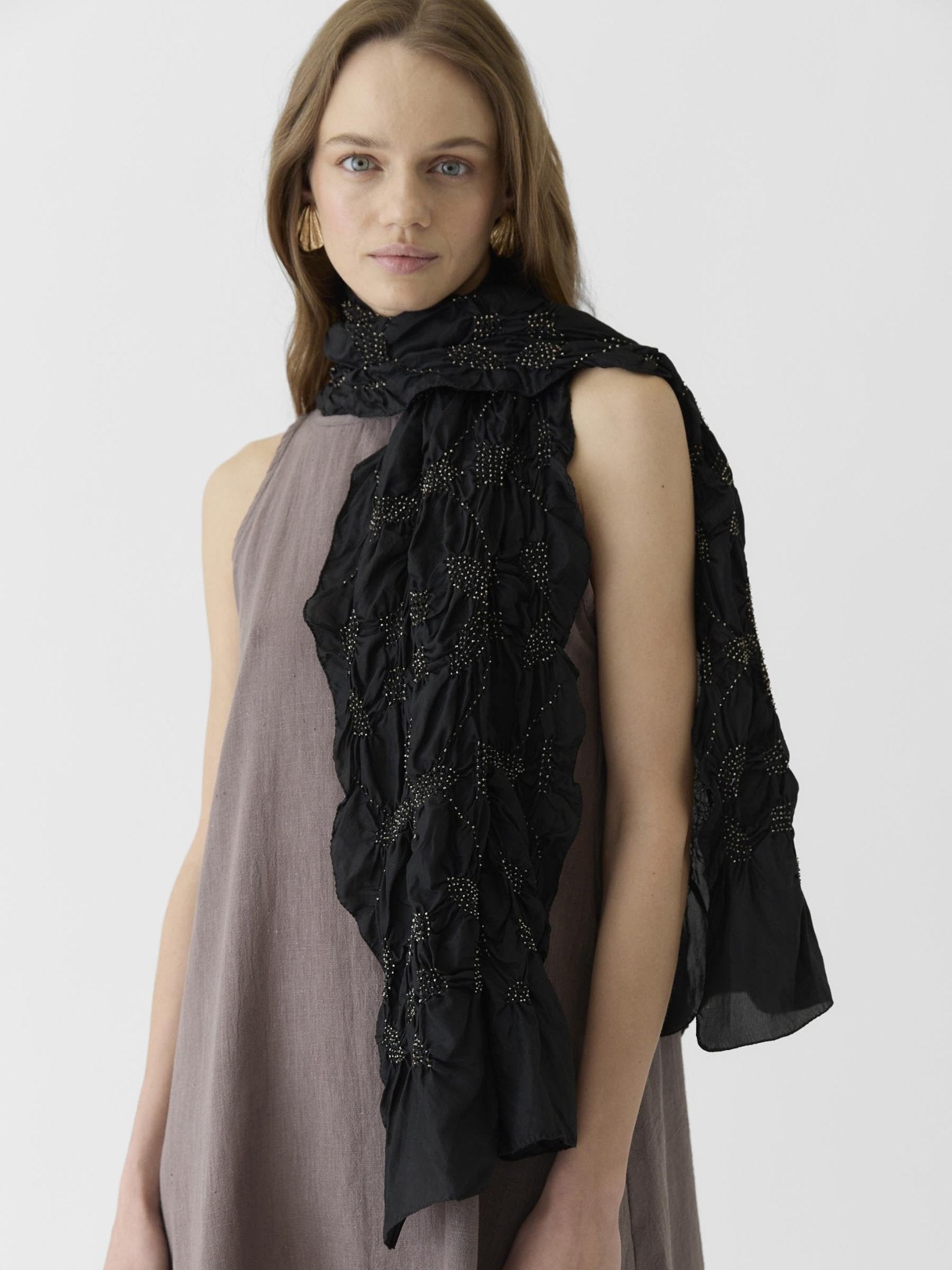 Women's A - Line Maxi Dress - Grayish Brown - CiceroniDressesMareen