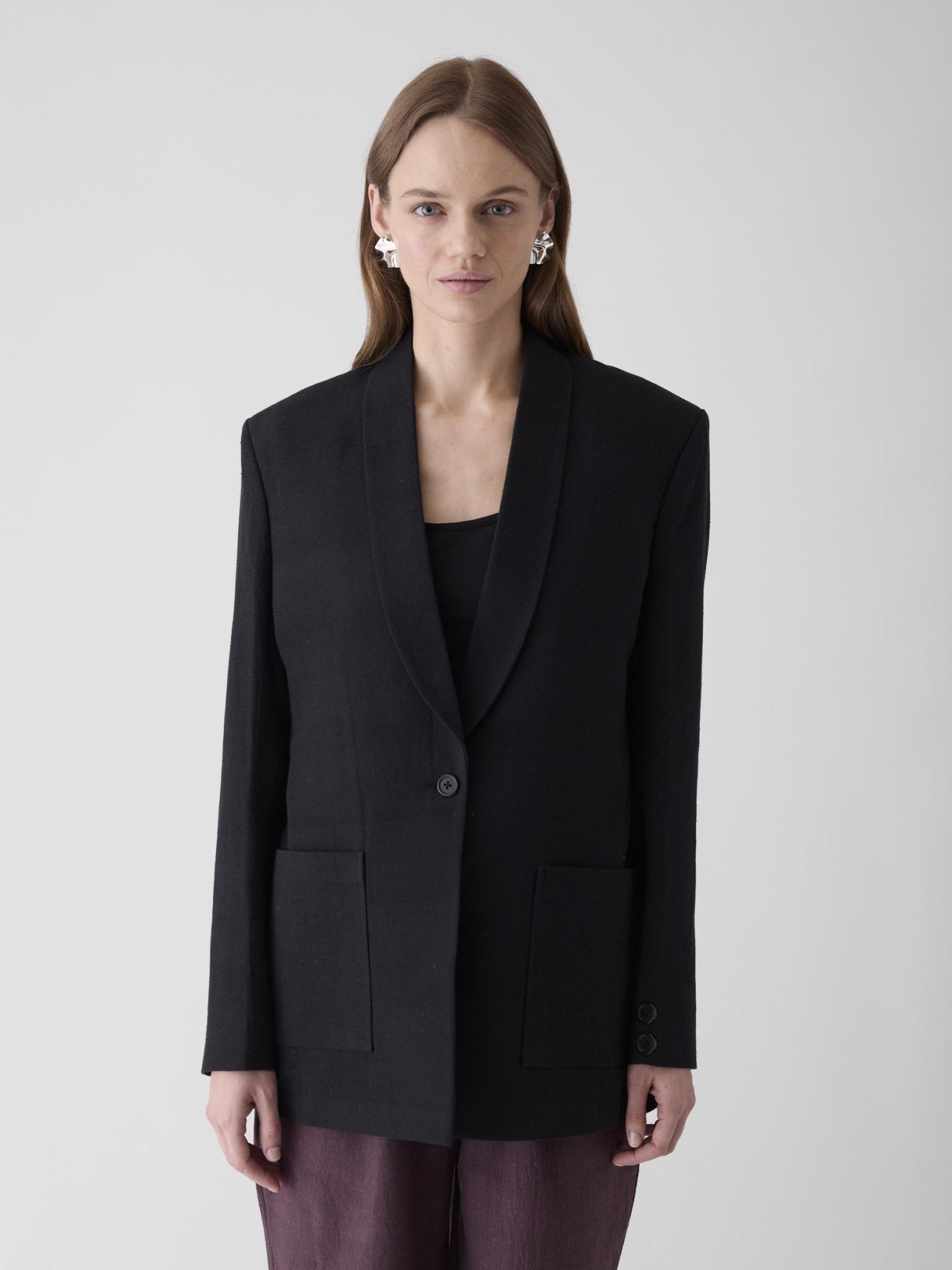 Women's Blazer - Black - CiceroniJacketsMareen