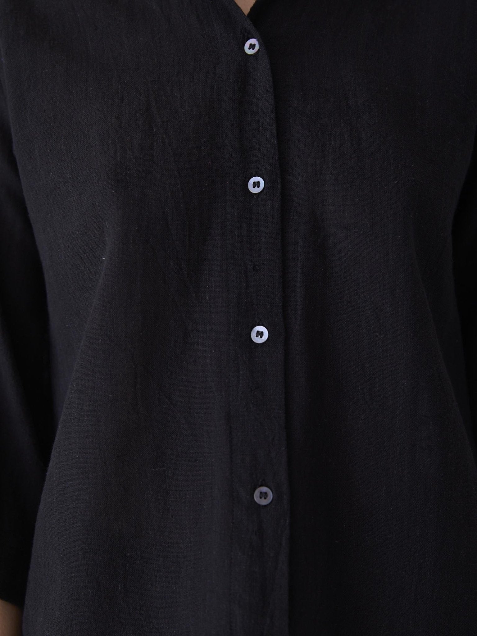 Women's Loose Sleeve Shirt - Black - CiceroniWomen ShirtsMareen