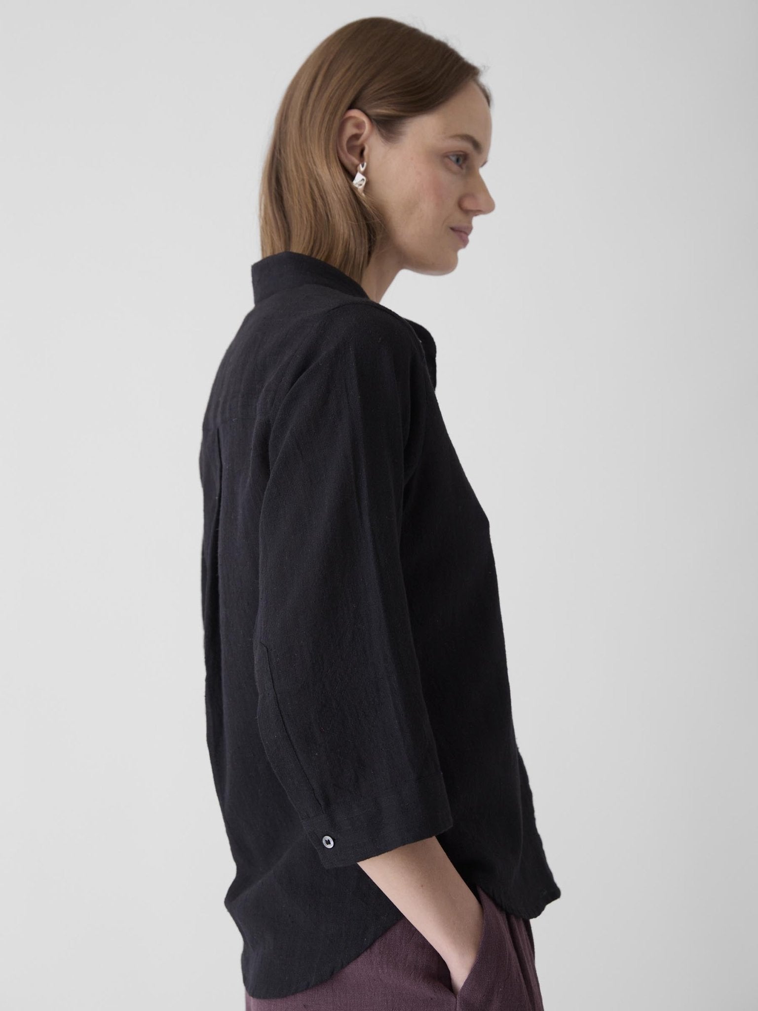 Women's Loose Sleeve Shirt - Black - CiceroniWomen ShirtsMareen