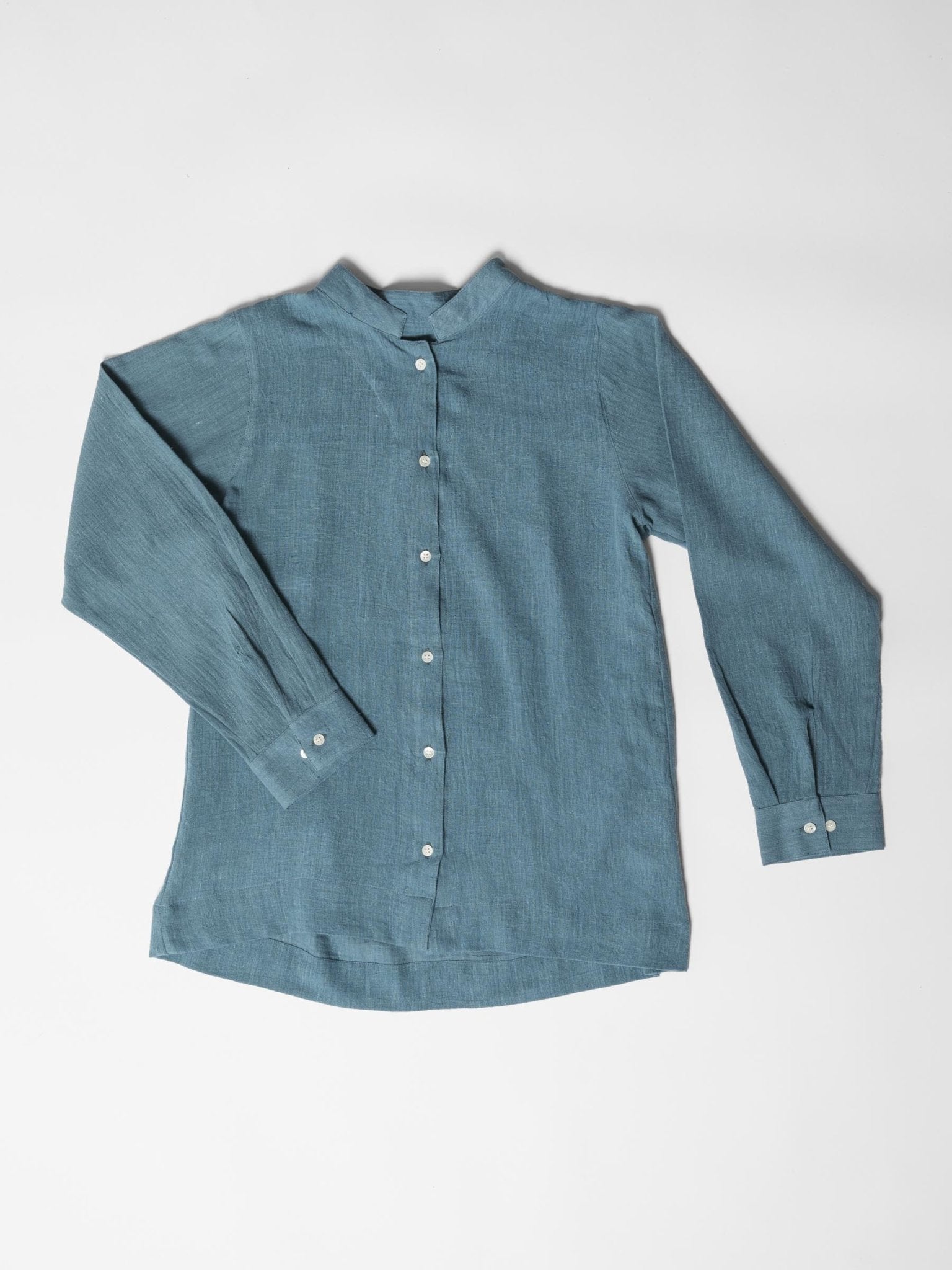 Women's Round Neck Shirt - Dark Cyan Blue - CiceroniWomen ShirtsMareen