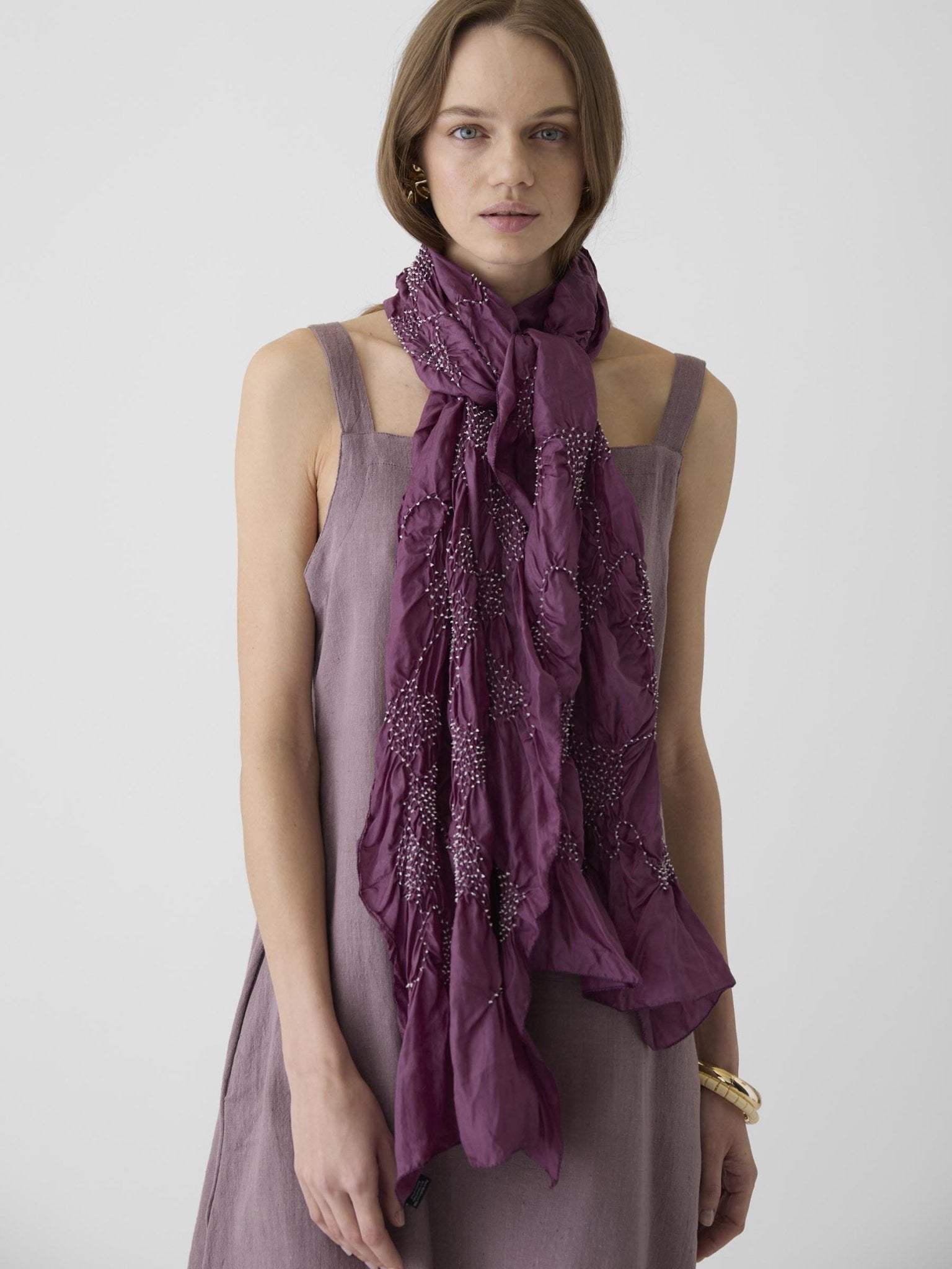 Women's Short Dress - Mauve Purple - CiceroniDressesMareen