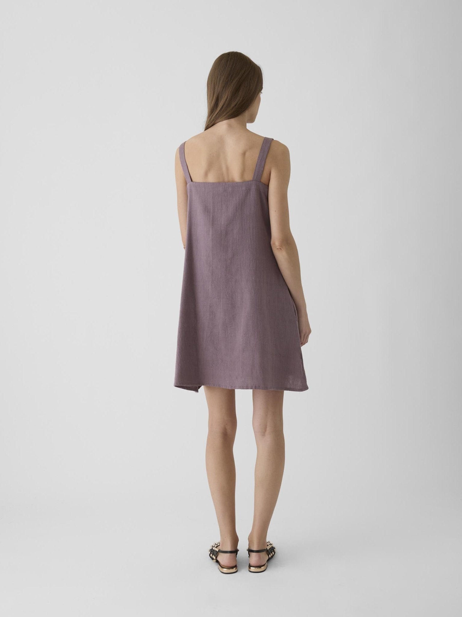Women's Short Dress - Mauve Purple - CiceroniDressesMareen