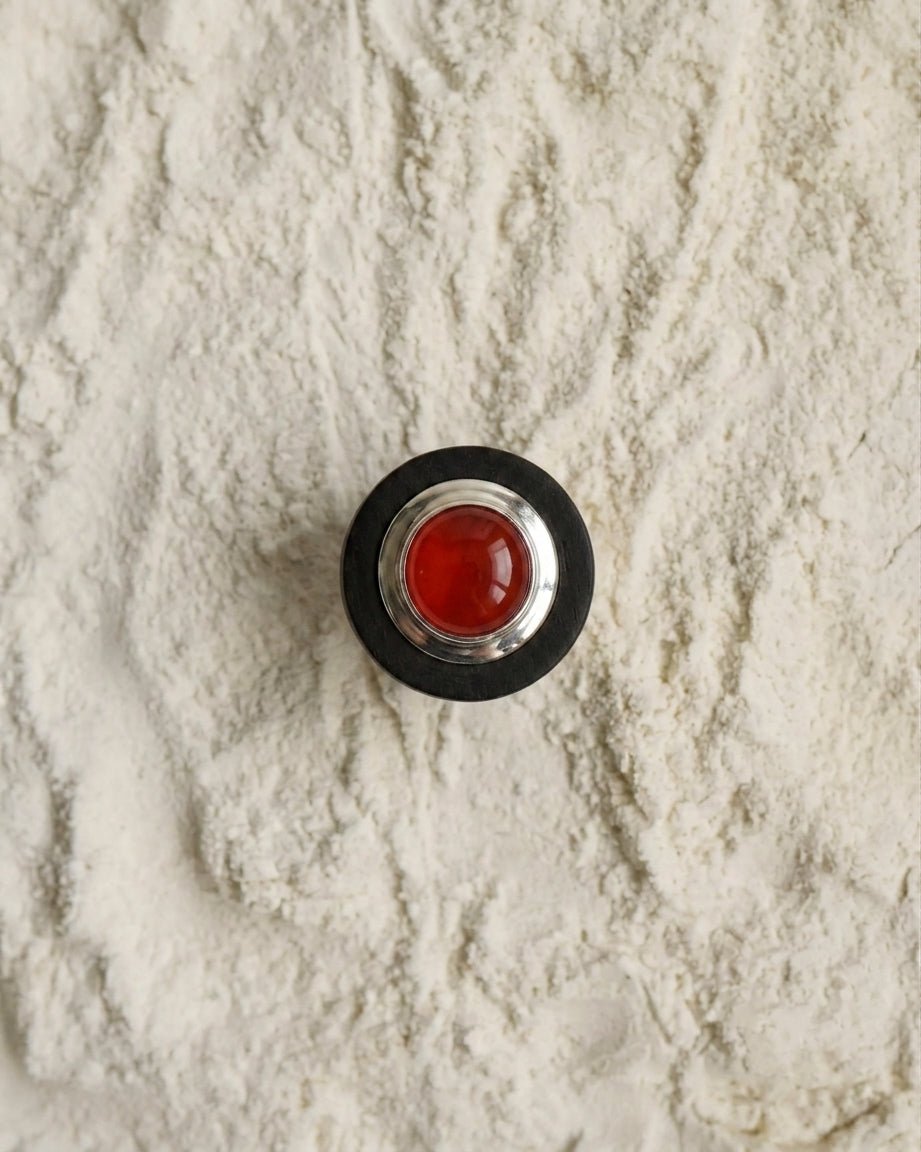 Wooden Carnelian Ring - CiceroniRingUnbent