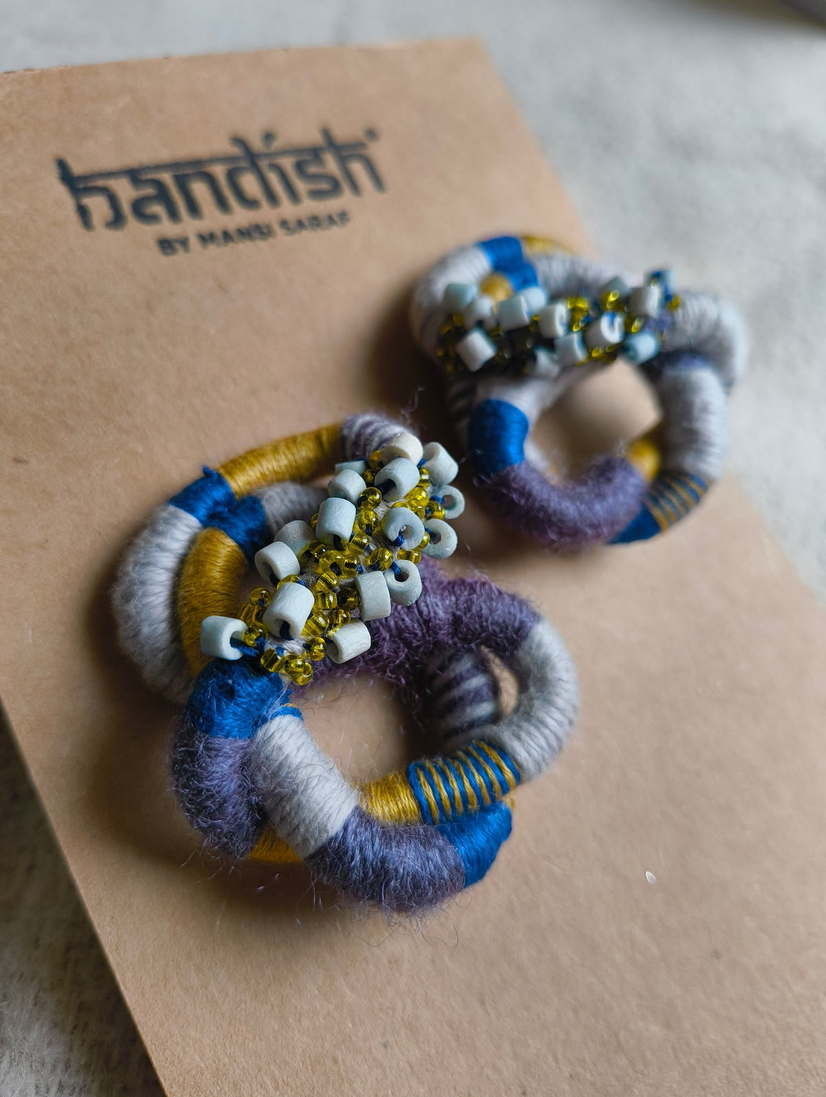 Woven Halo Earrings - CiceroniEarringsBandish
