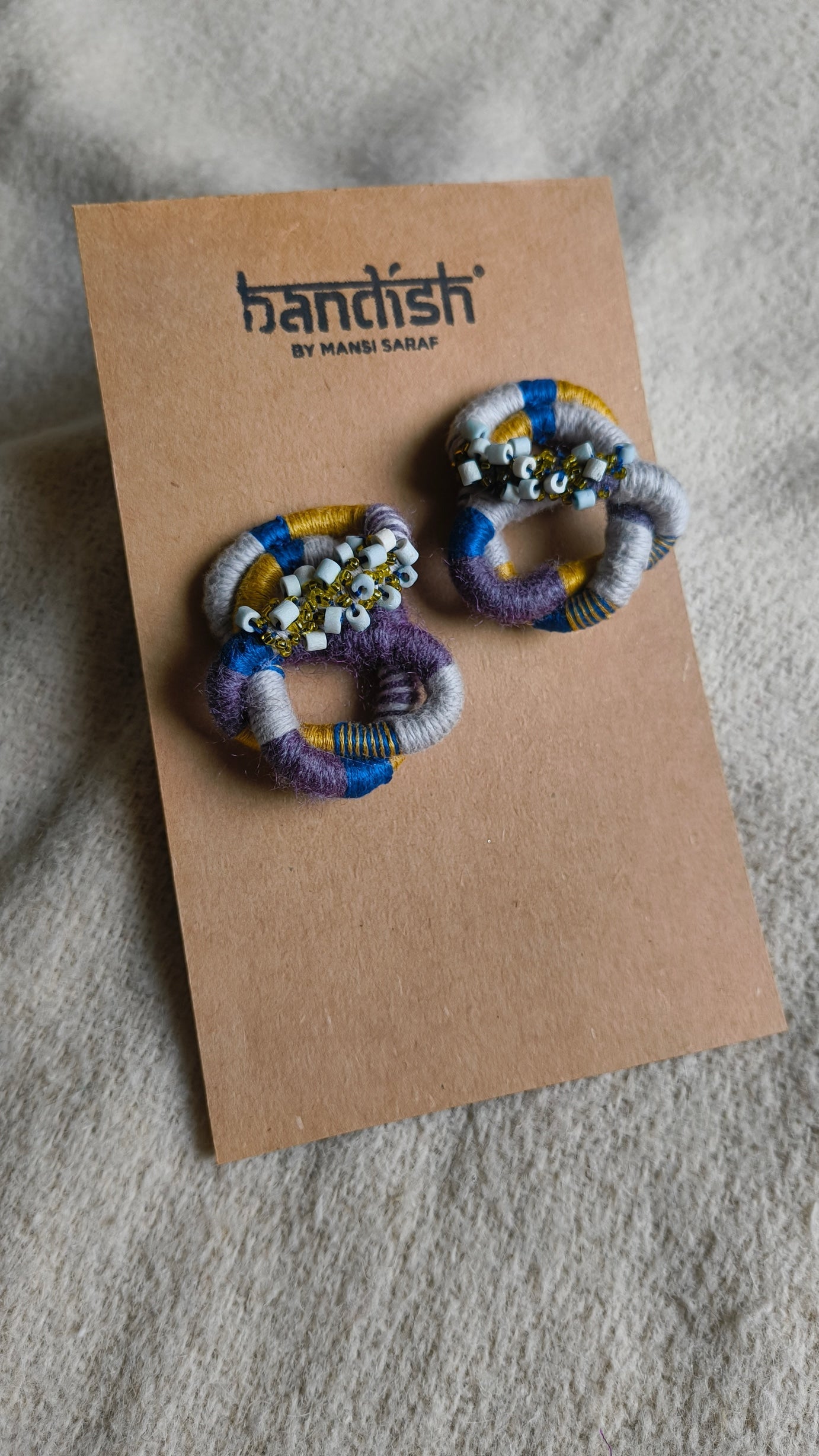 Woven Halo Earrings - CiceroniEarringsBandish