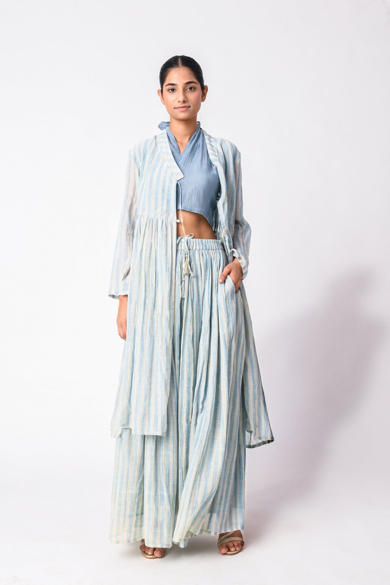 Wrap Tie Sky Co - Ord Set - CiceroniCo - ord SetJayati Goenka