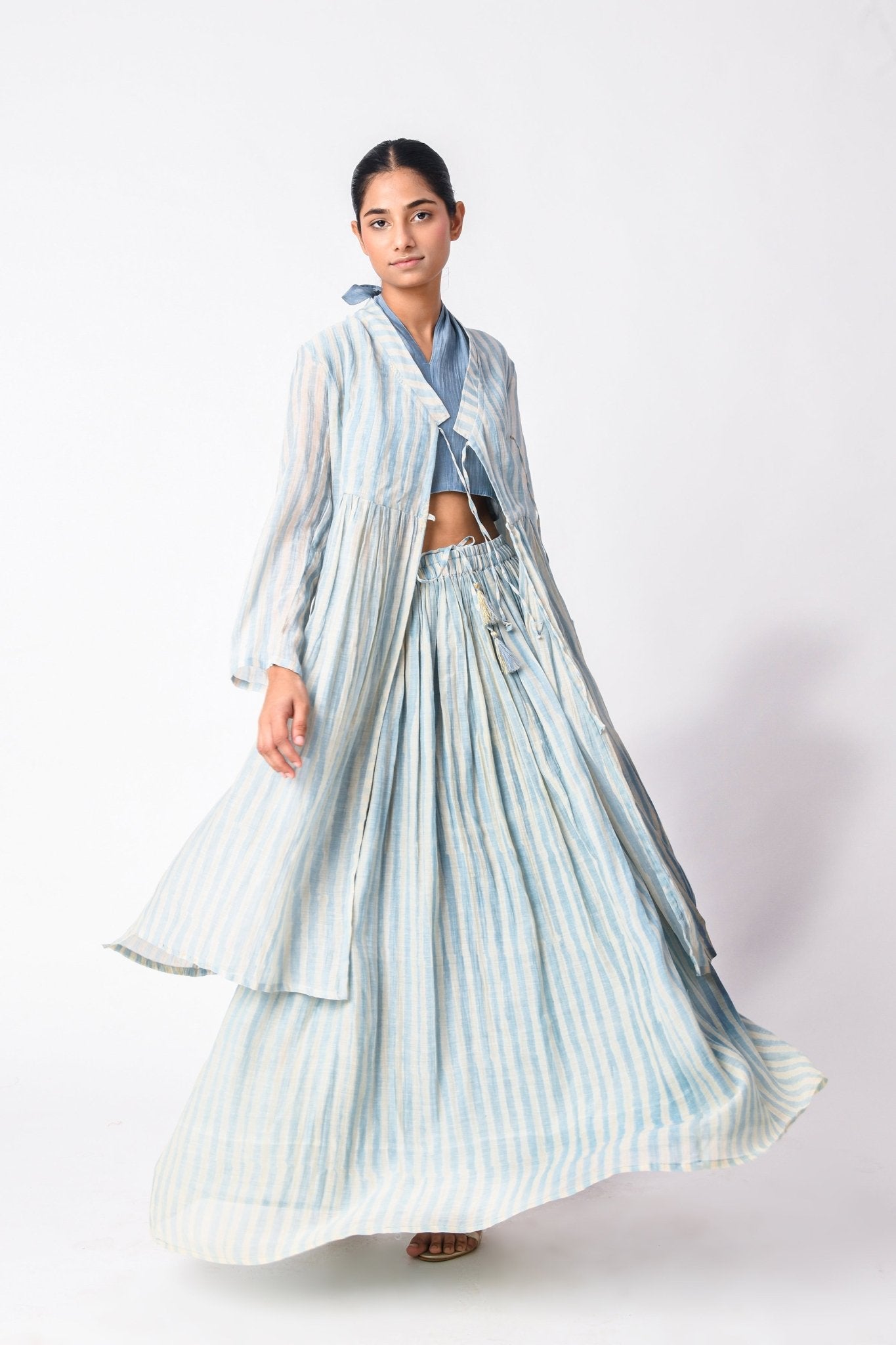 Wrap Tie Sky Co - Ord Set - CiceroniCo - ord SetJayati Goenka