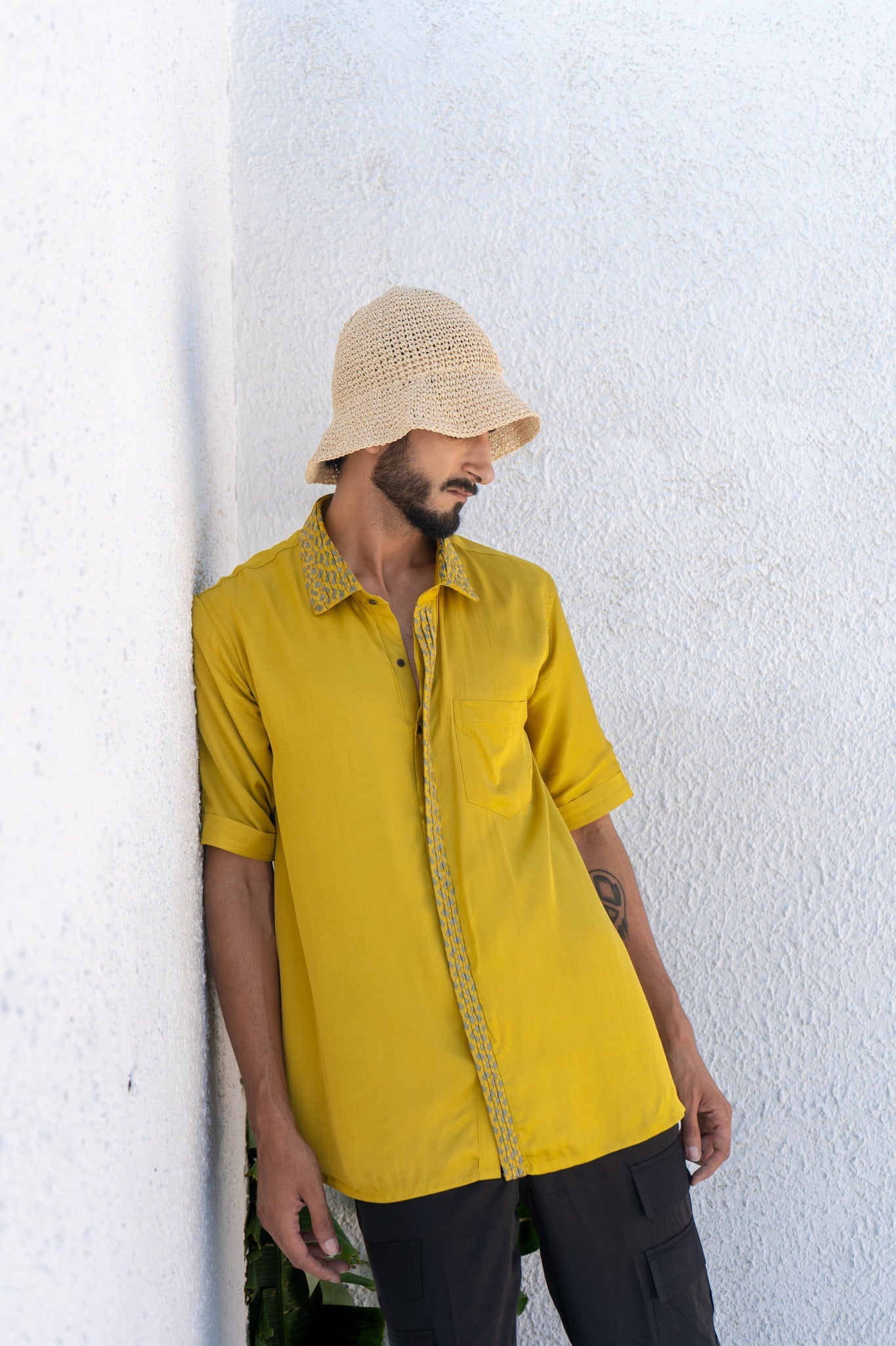 Yellow - Green Braid Shirt - CiceroniShirtsNeora