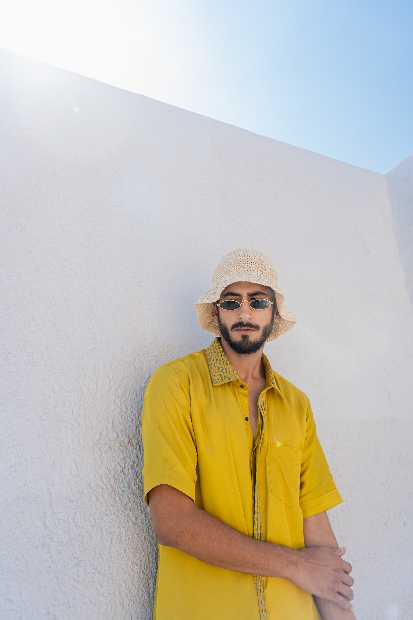 Yellow - Green Braid Shirt - CiceroniShirtsNeora