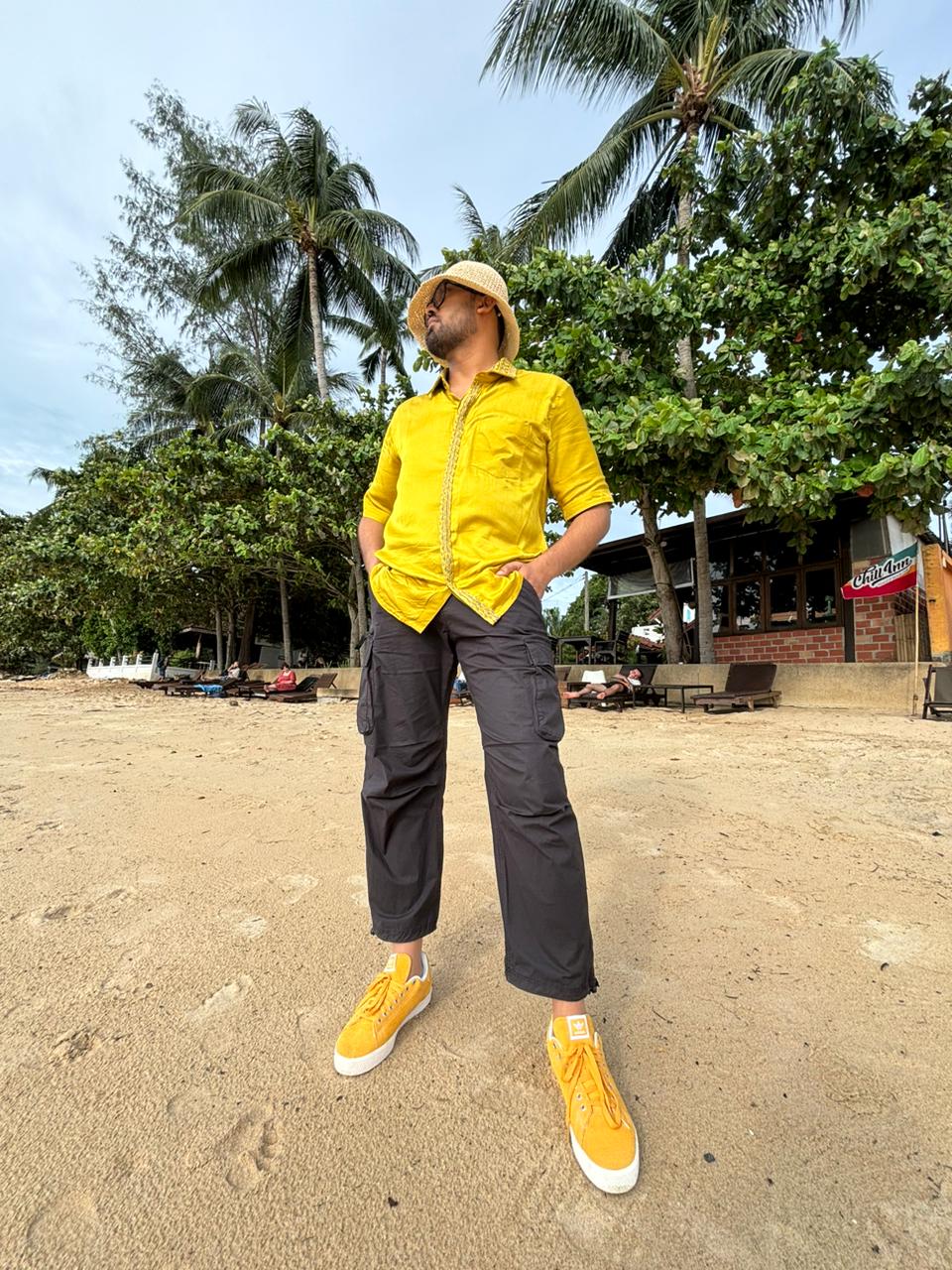 Yellow - Green Braid Shirt - CiceroniShirtsNeora