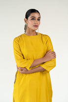 Yellow Gulzar Kurta (Set of 2) - CiceroniKurta Set, Festive WearNirjara