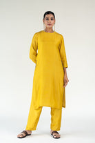 Yellow Gulzar Kurta (Set of 2) - CiceroniKurta Set, Festive WearNirjara