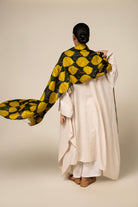 Yellow Leaf Tussar Peace Silk 3 in 1 Cape - CiceroniCapeAeshaane