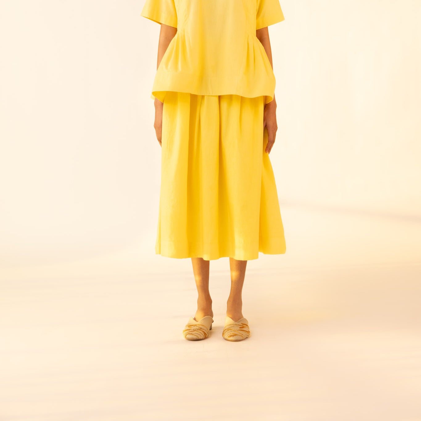 Yellow Peasant Skirt - CiceroniSkirtOtouto