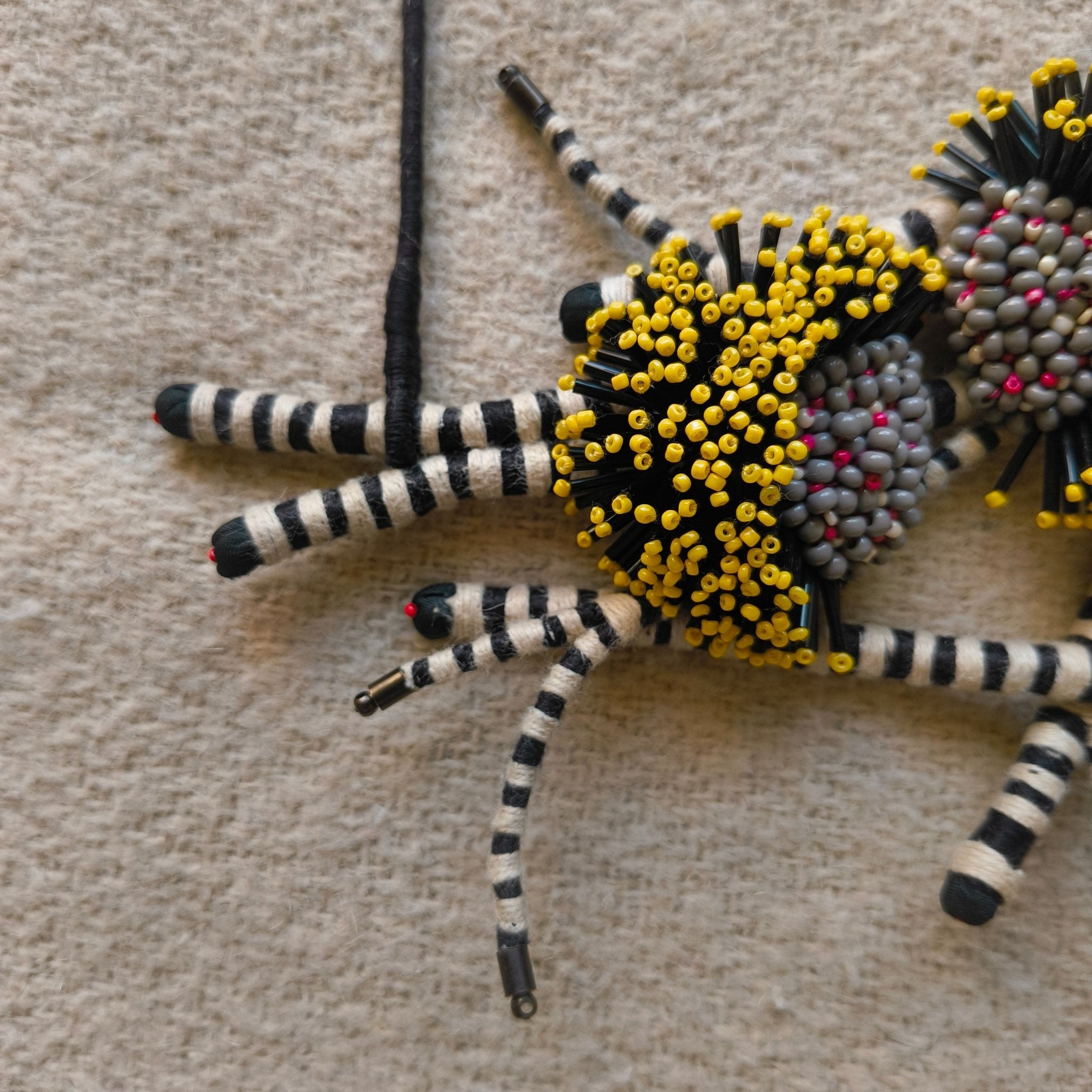 Yellow Wildflower Statement Necklace - CiceroniNeckpieceBandish