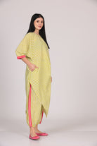 Zeba Cowl Set - Lime Green - CiceroniKurta Set, Everyday WearSheetal Joshi Verma