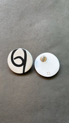 Zen Studs - White - CiceroniEarringsColoured Ears