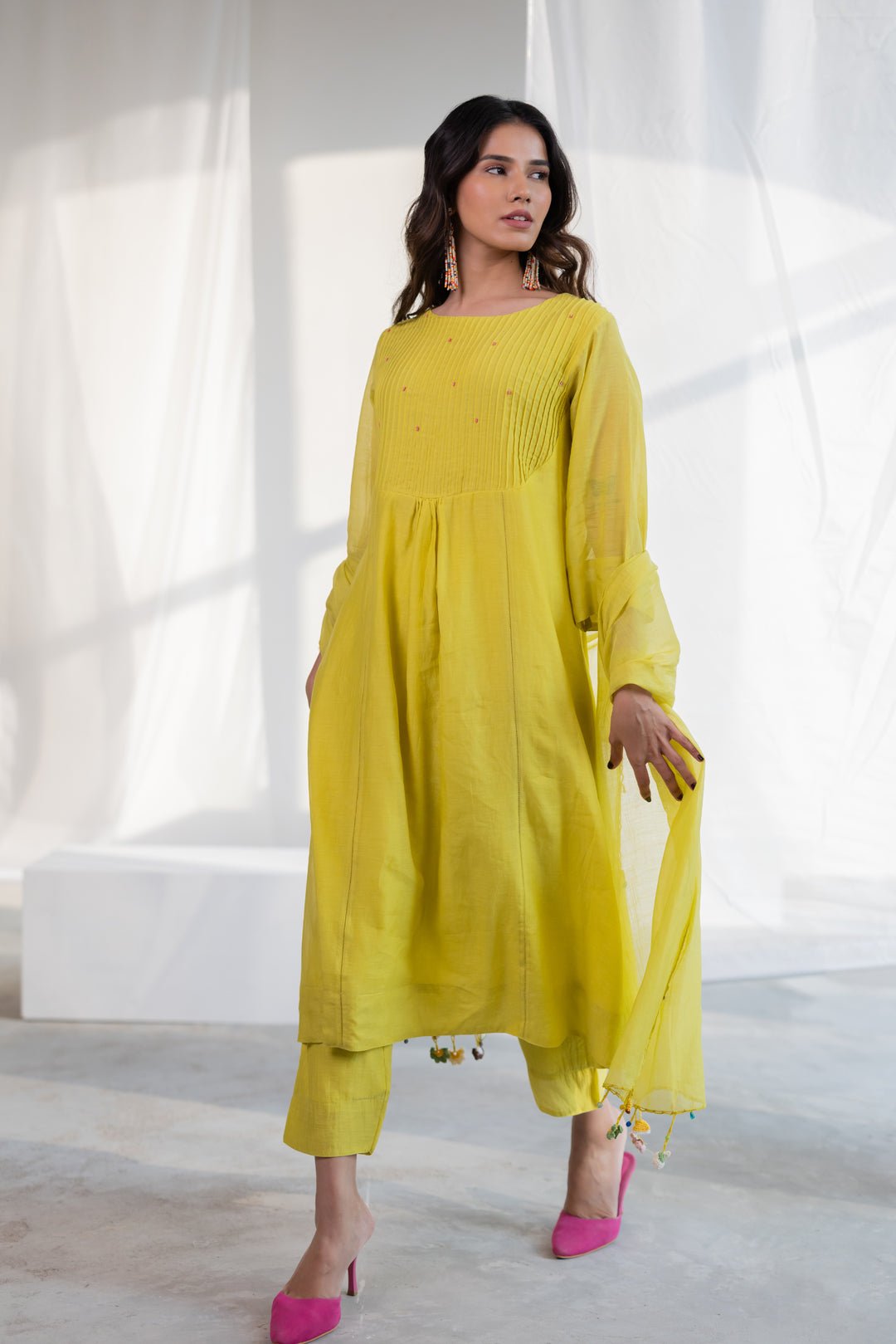 Zesty Lime Kurta - CiceroniKurta Set, Everyday WearSilai Studio