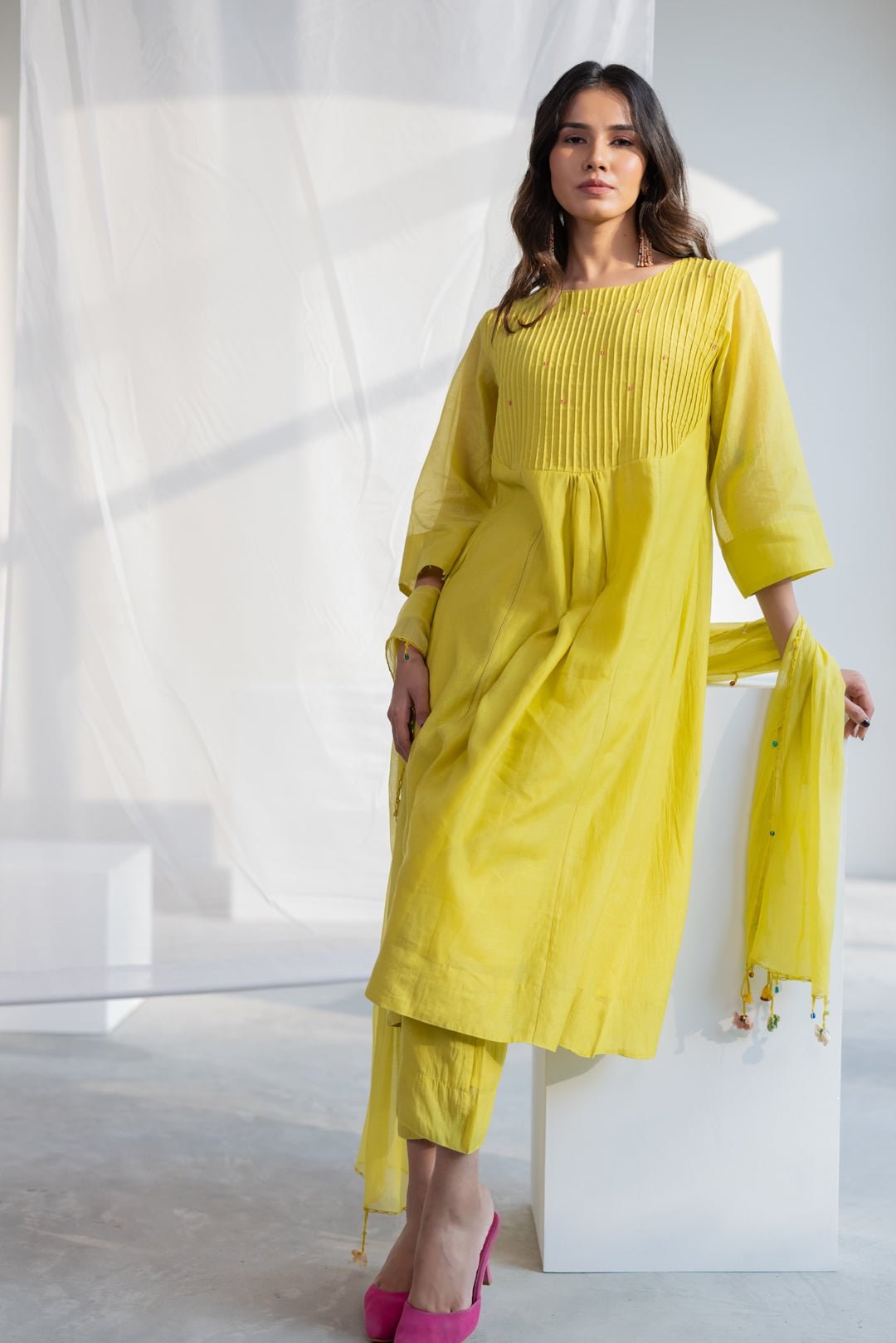 Zesty Lime Kurta - CiceroniKurta Set, Everyday WearSilai Studio