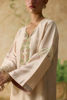 Zinnia Kurta Set - Pink and Beige - CiceroniKurta Set, Festive WearKhyati Rughani