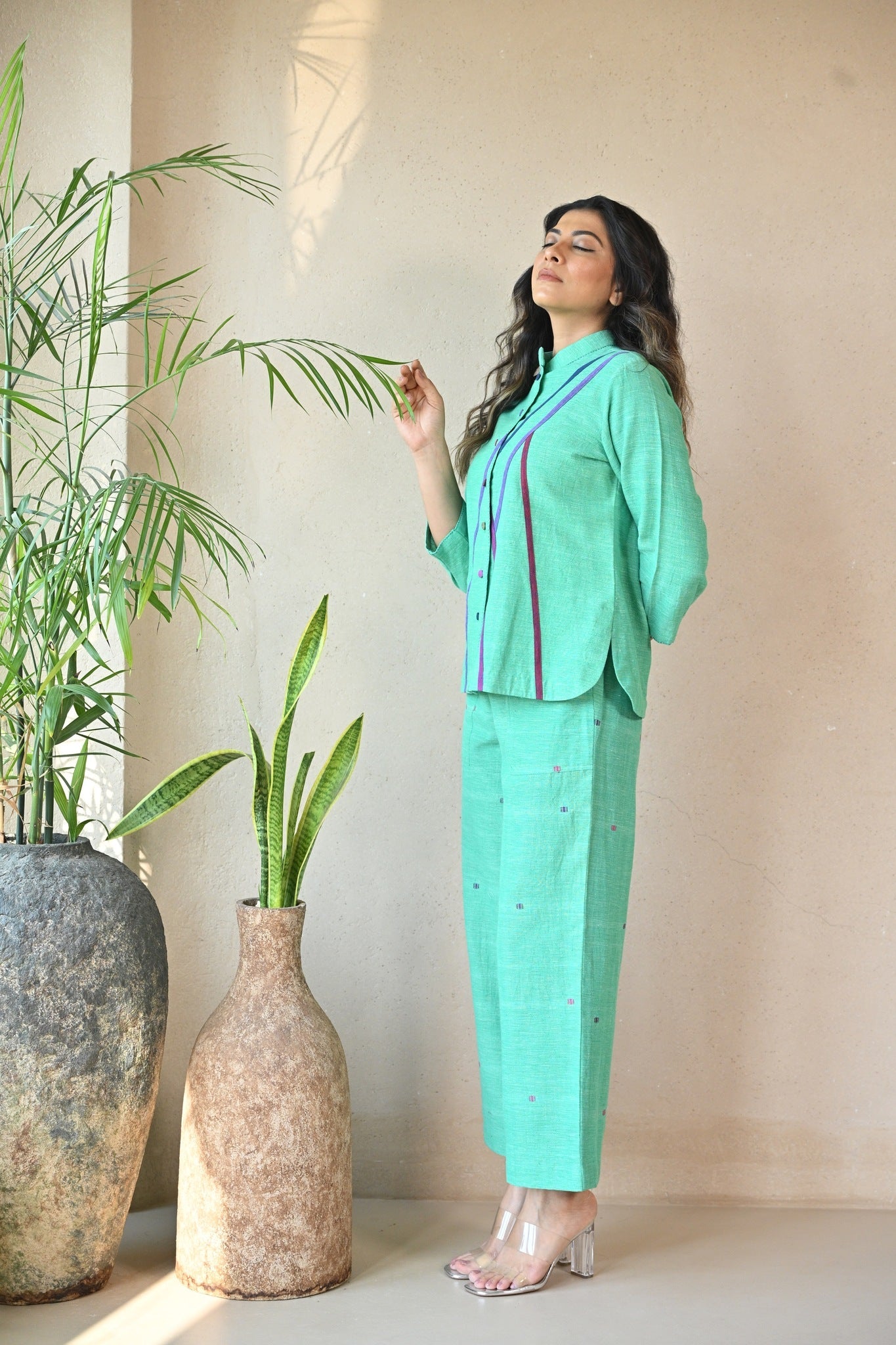 Zuri Shirt - Mint Green - CiceroniWomen ShirtsRang by Rajvi