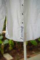 Accented Collar White Shirt - CiceroniShirtsPrachi Kamat