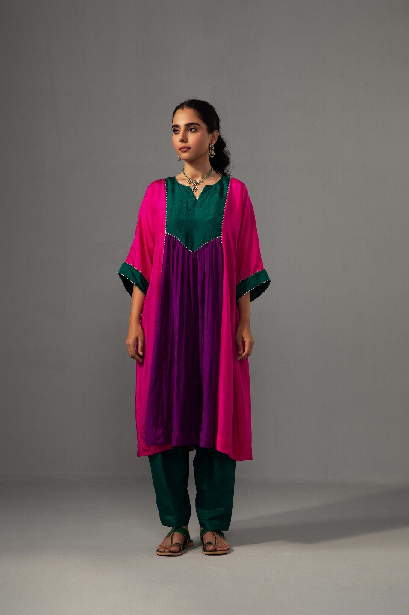 Ajooni Set - Rani Pink - CiceroniKurta Set, Festive wearLabel Shreya Sharma