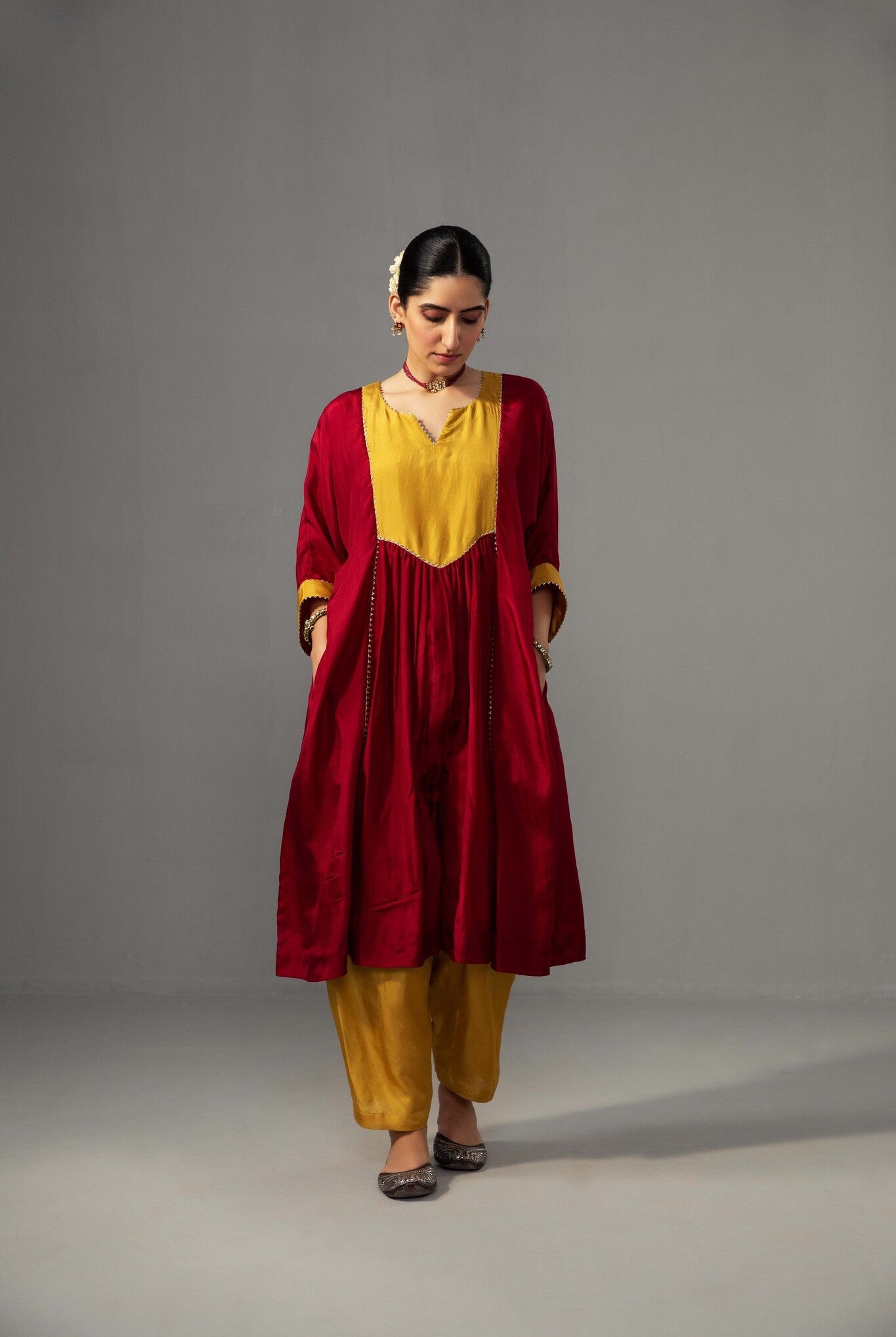 Ajooni Set - Red - CiceroniKurta Set, Festive wearLabel Shreya Sharma