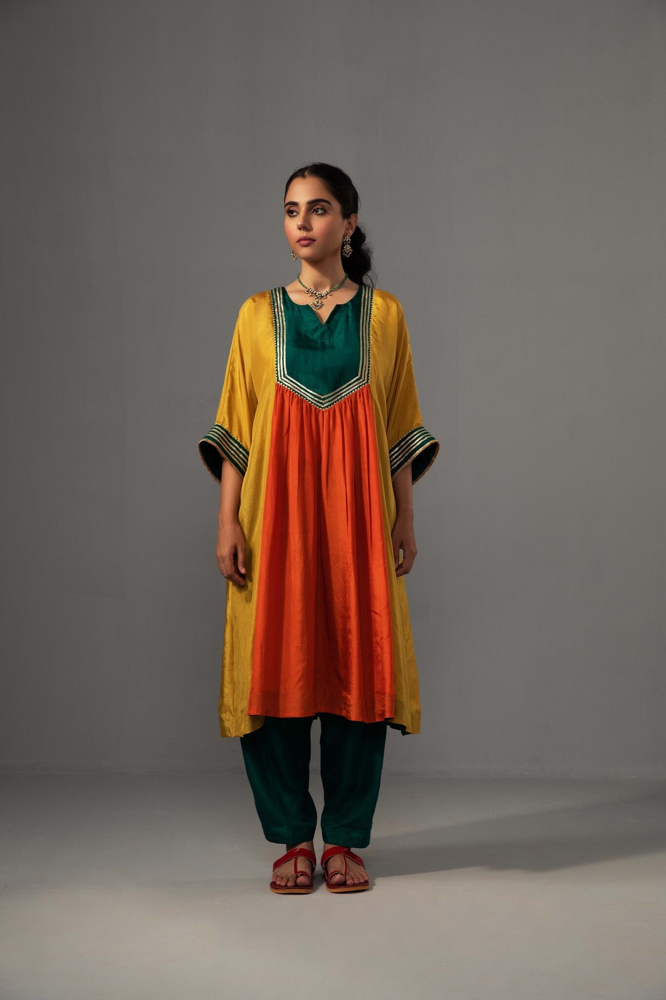 Ajooni Set - Yellow - CiceroniKurta Set, Festive wearLabel Shreya Sharma