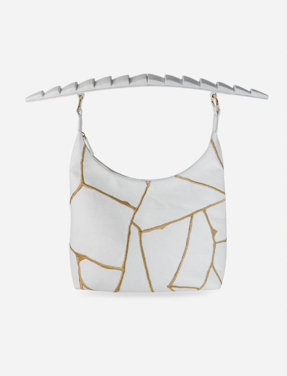 Akira Shoulder Bag in Ivory - CiceroniBagEconock