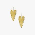 Anthurium Danglers - Gold Tone - CiceroniEarringsEquiivalence