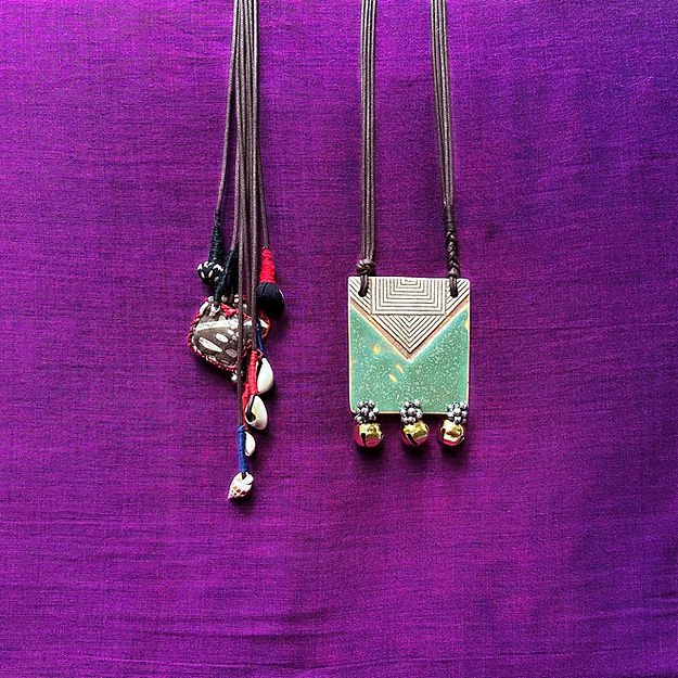 Ayat Neckpiece - Sea Green - CiceroniNeckpieceChaakmaati