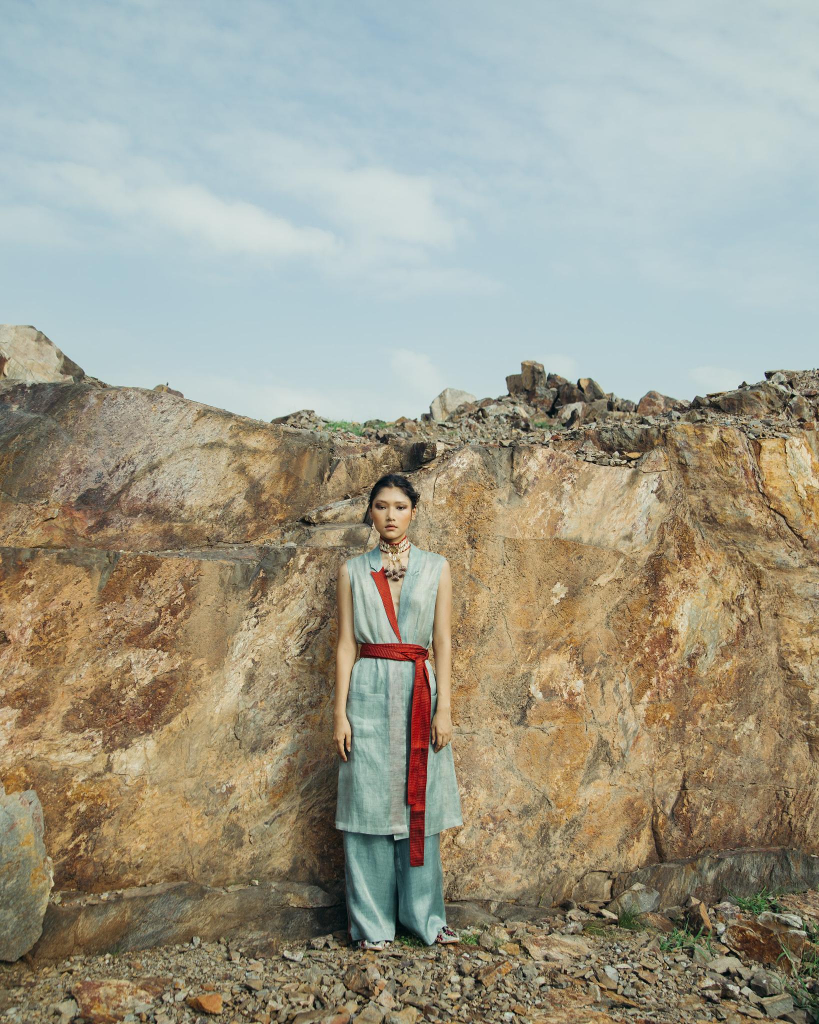 Belted Gilet Co-ord Set - CiceroniCo-ord SetPriyanca Khanna