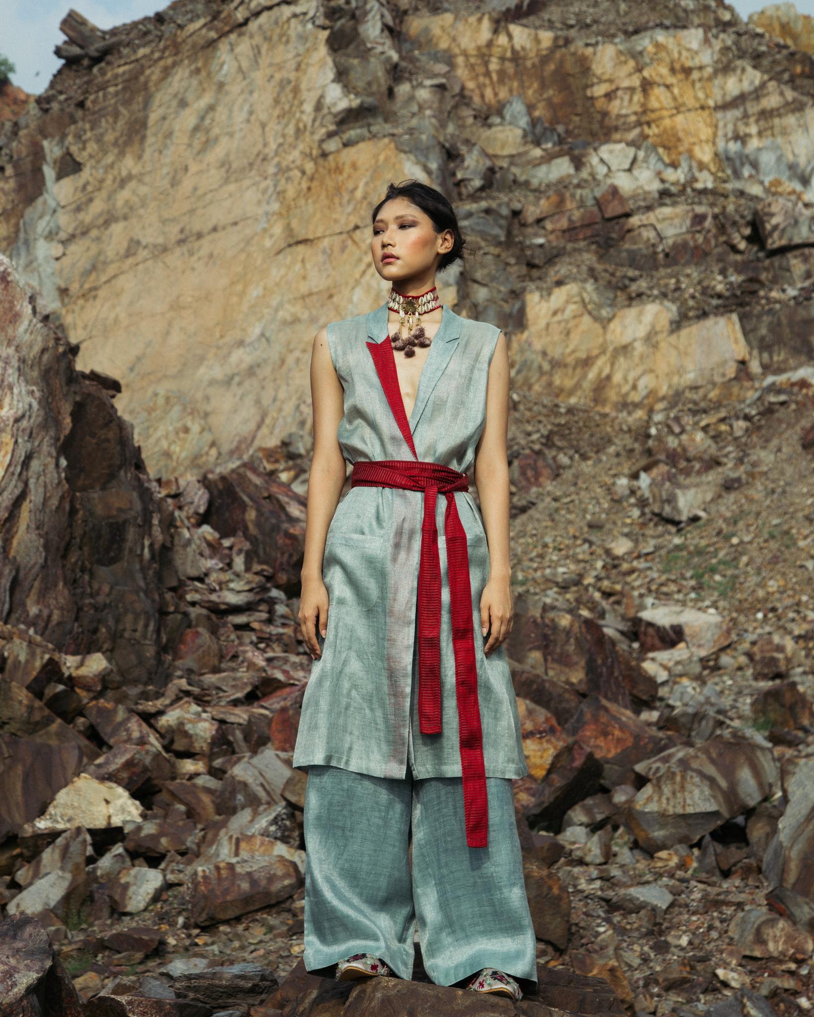 Belted Gilet Co-ord Set - CiceroniCo-ord SetPriyanca Khanna